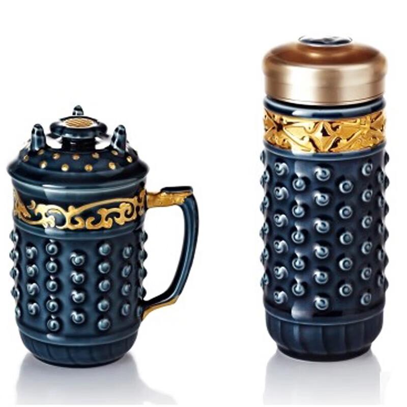 

Qian Tang Xuan Gilded Ceramic Tea Cup Gift Set