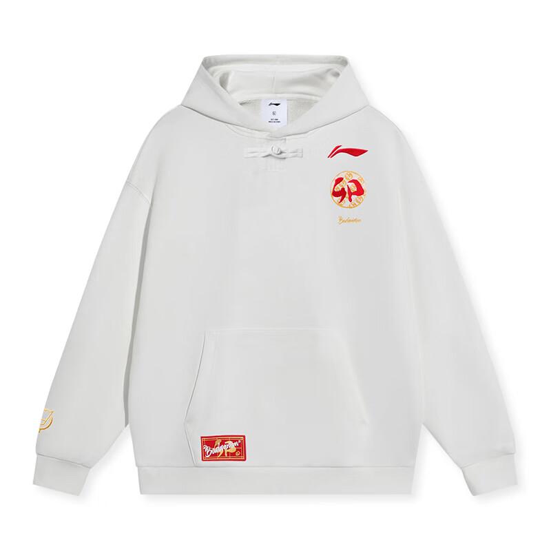 Li Ning Sweatshirt Unisex White AWDT361-1 M