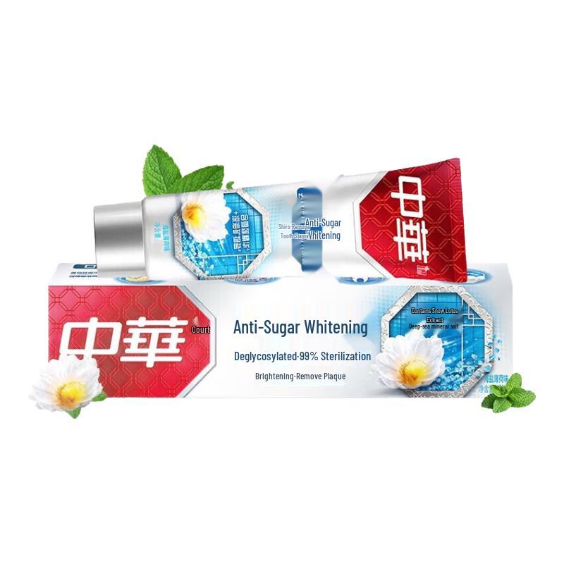 Zhonghua Anti-Sugar Whitening Toothpaste, Sea Salt Mint