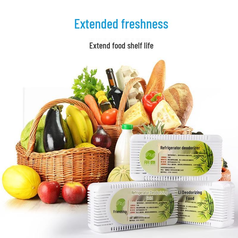 4-Pack Fridge Deodorizer and Odor Eliminator for Home 