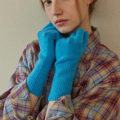 Atempo Wollstrickhandschuhe_reines Blau