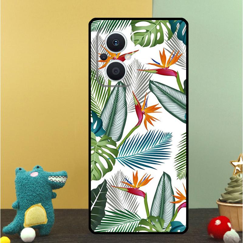 Retro Banana Leaf Plant Case For OPPO Reno 15 15F 14 13 12 11 10 Pro 14F 13F 12F 11F 8T OPPO Find X9 X8 X6 Pro Cover