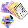 50 Pcs Mini Nail Files Block 100/180 Grit Sponge Buffers for Acrylic Nails Buffing Block Double Sided DIY Salon Manicure Tools