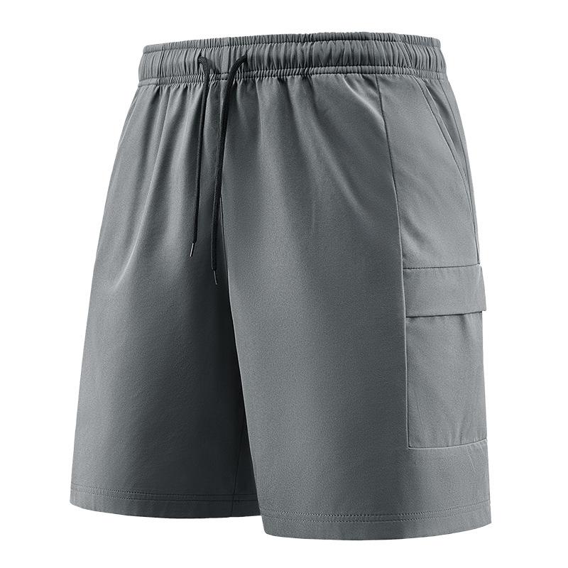 Summer New Workwear Shorts Ice Silk Quick-Dry Shorts Men's American Style Mid-Length Shorts Multi-Pocket