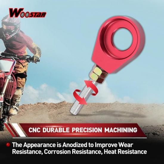 15mm Motorcycle Chain Adjuster Tensioner Replacement for 110cc 125cc Dirt Pit