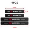 PCVHD1 4Pcs Carbon Fiber Car Door Threshold Plate Stickers For Honda Civic FIT Accord Prelude CRV 5th City CRZ CRX Jazz HRV Pilot