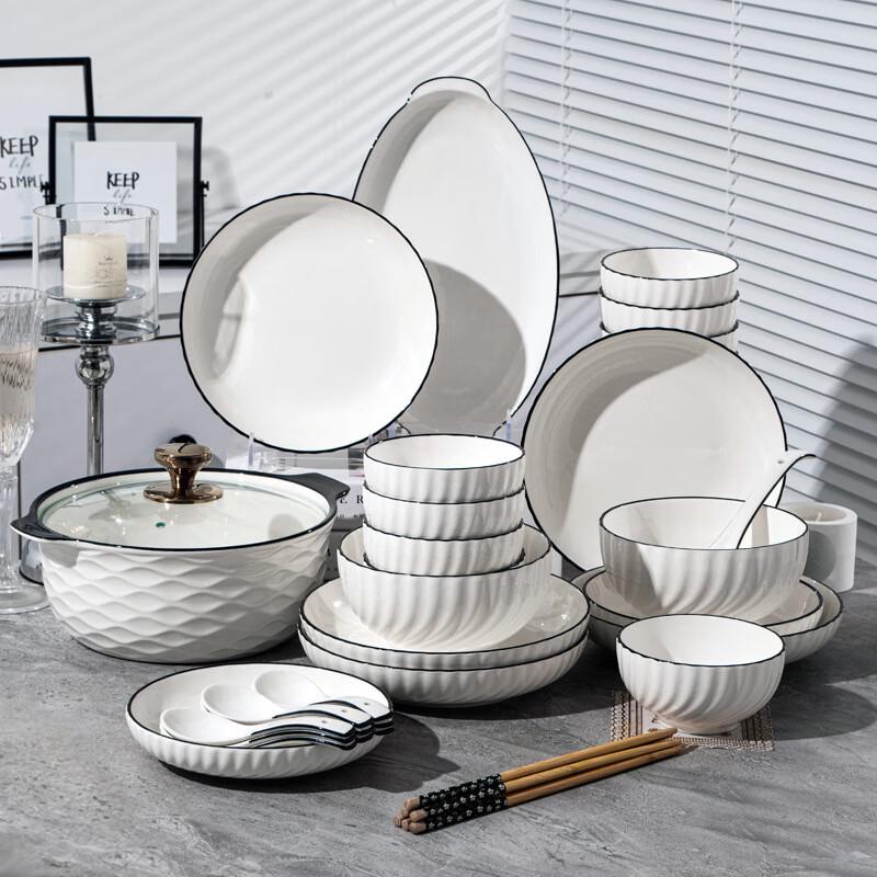 Jingdezhen Underglaze Ceramic Dinnerware Set