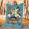 Vintage Motorcycle Flannel Blanket Soft All-Season Throw, Design for Camping, Car Travel, Hiking Sofa, Bed, Office Perfect Gift for Parties