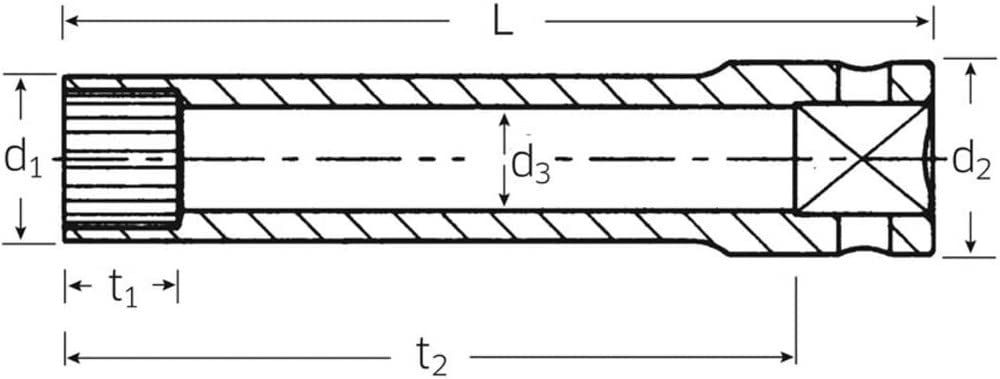 

Stahlwille (1/4 дюйма) Шлицевая головка 1/4 дюйма 40ALSP-8