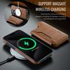 MAGKING K3 Series For iPhone 15 Pro Case Compatible with MagSafe Wallet PC+TPU+PU Phone Cover