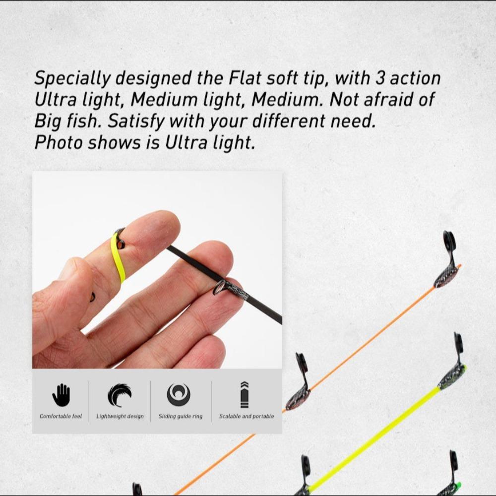 UL ML Ice Fishing Rods Ice Fishing Pen Pole 50cm Retractable Ice Fishing Rod Portable Fishing Rods Ice Winter Fishing