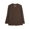 Elle French Vintage Round Neck Casual Loose Versatile Elegant Long Sleeve Blazer Women blazer EX52835
