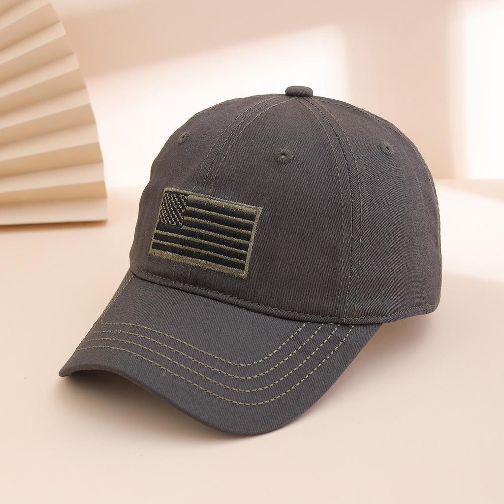 Fashion Embroidered Us Flag Baseball Cap, Soft Top Curved Brim Adjustable Sun Hat, Outdoor Travel Shade Cap