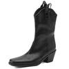 Vintage Ankle Boots for Women Autumn Winter Black Brown Short Boot Wedge Low Heels Footwear Riding Shoes Ladies Brand Large Size