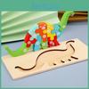 Wooden Educational Animal Number Traffic 3d Puzzle For Toddlers Learning Play
