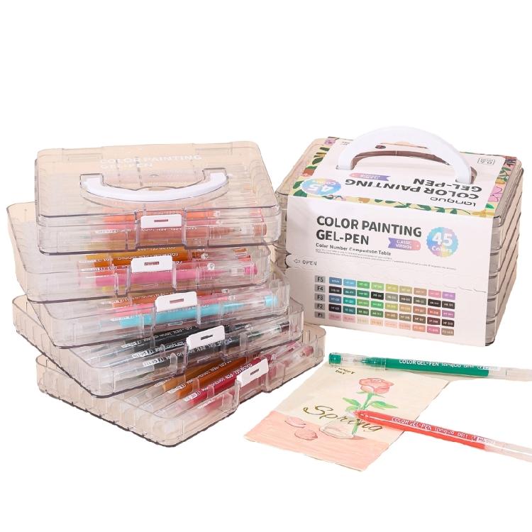 

45/72/99Pcs Colorful Gel Pen Multicolored Journaling Pen 0.6mm Fine Point for Writing Drawing Journaling Scrapbooking