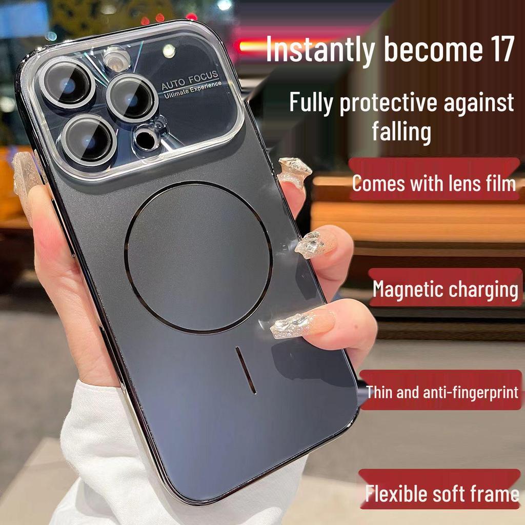 Compatible with iPhone 17 PRO MAX: Slim magnetic ring case with laser window, fits Apple 16 and provides durable protection.