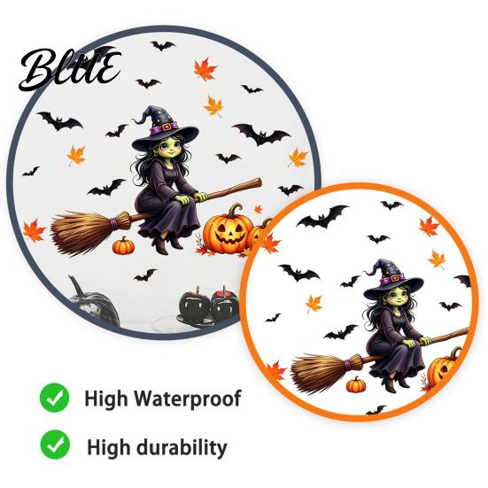 Easy Peel Stick Classroom Wall Decor Cute Halloween Decals  Black Cat Witch Bat Pumpkin Stickers  Fall Removable Theme Party Backdrop Decorations