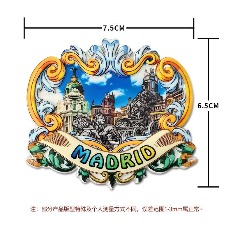 Spain Travel Souvenir Fridge Magnet, 3D Fridge Magnet, Handmade Fridge Magnet, Decorative Fridge Magnet