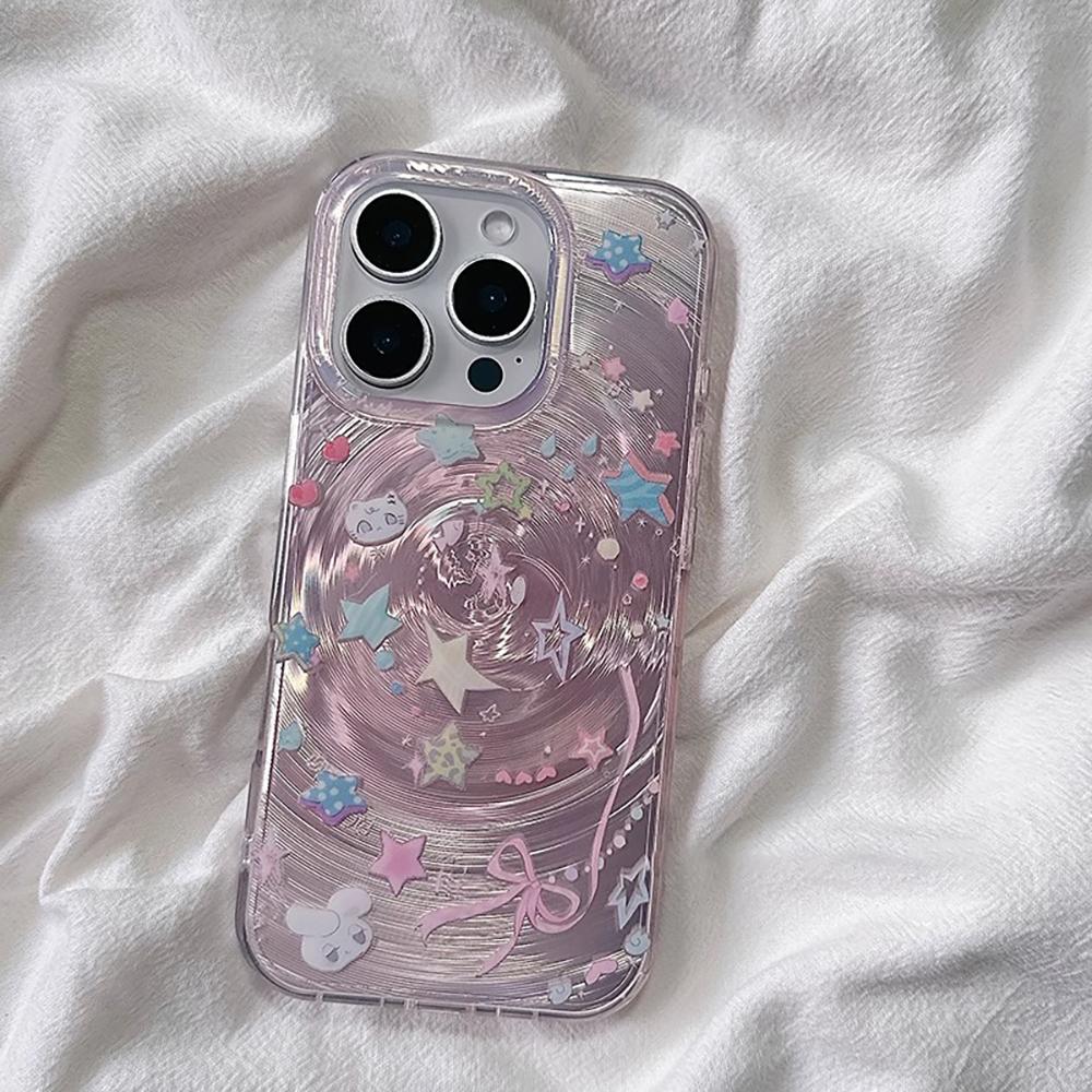 Duho-lesklý kryt na telefon pro iPhone 11 13 14 15 16 17 Pro 17 13 14 15 Pro Max Vysoká kvalita Fantasy Květinový styl Plná ochrana Skořepina