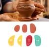 7PCS Pottery Ribs Silicone Shaping Rib Tools for Handcrafting Clay Smoothing and Trimming