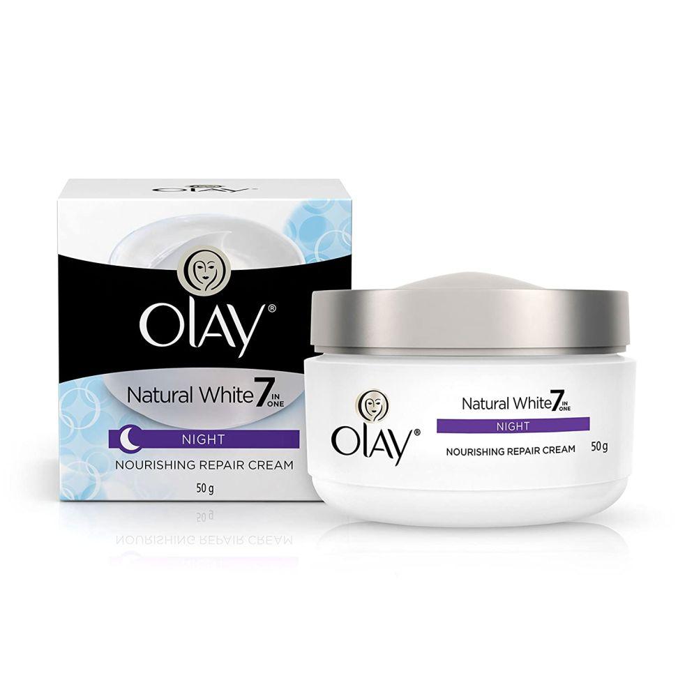 

Olay Natural White 7 in One, Night Nourishing Repair Cream, 50g