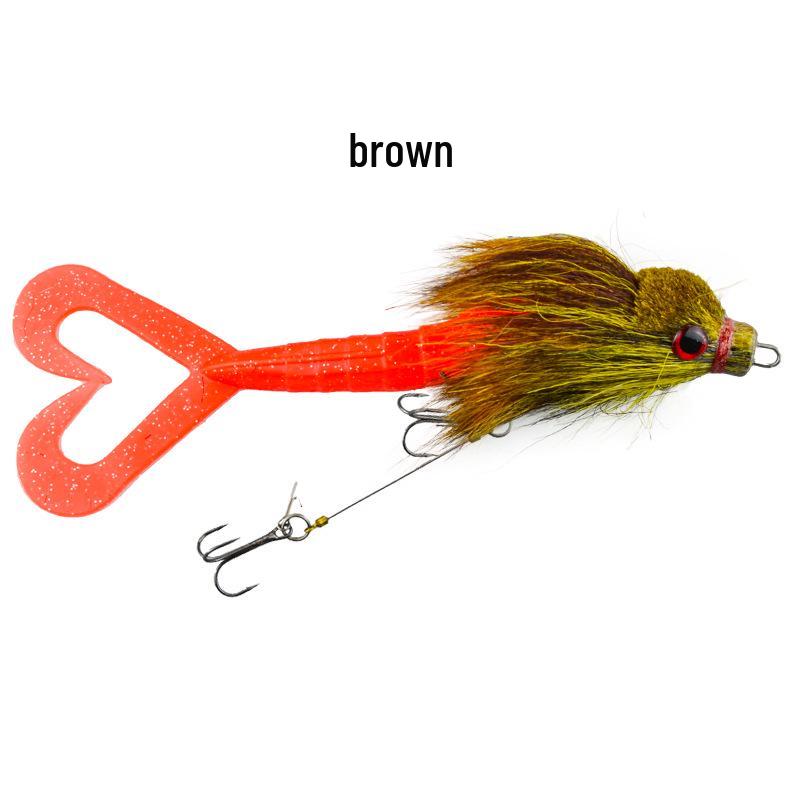 Bionic Soft Bait Water Mouse Deer Hair Lure for Deep Sea Fishing