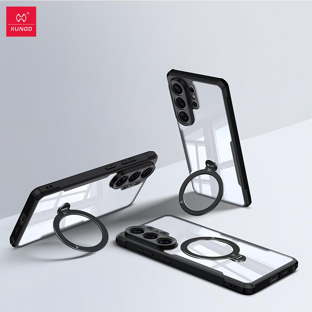 XUNDD Schutzhülle für Samsung Galaxy S26 Ultra, S26 Plus, S26+: Stoßfeste Schutzhülle, luxuriöse Rückseite mit drehbarem Magnetständer
