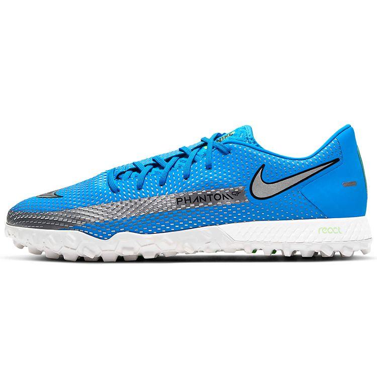 Nike Phantom GT React Pro Comfortable Versatile TF (Rubber Studs) Shock Absorbing Non-Slip Wear-Resistant Soccer Shoes Men Soccer Shoes CK8468-400