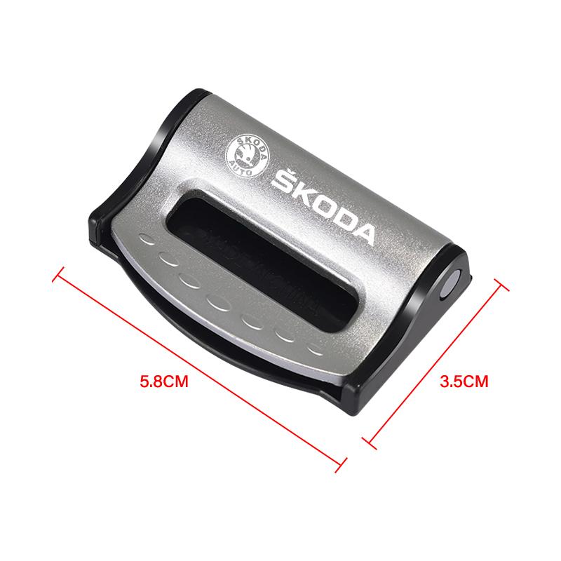 Car Seat Belts Clips Safety Adjustable Stopper Buckle Clip For Skoda Fabia Kodiaq Kamiq Superb Yeti Octavia Enyaq Rapid Karoq Derivati