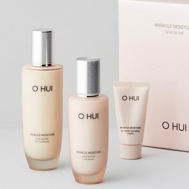 

[Ohui] Miracle Moisture Pink Barrier 2 types Basic Planning (Softener 150ml, Emulsion 100ml, Cream 25ml)