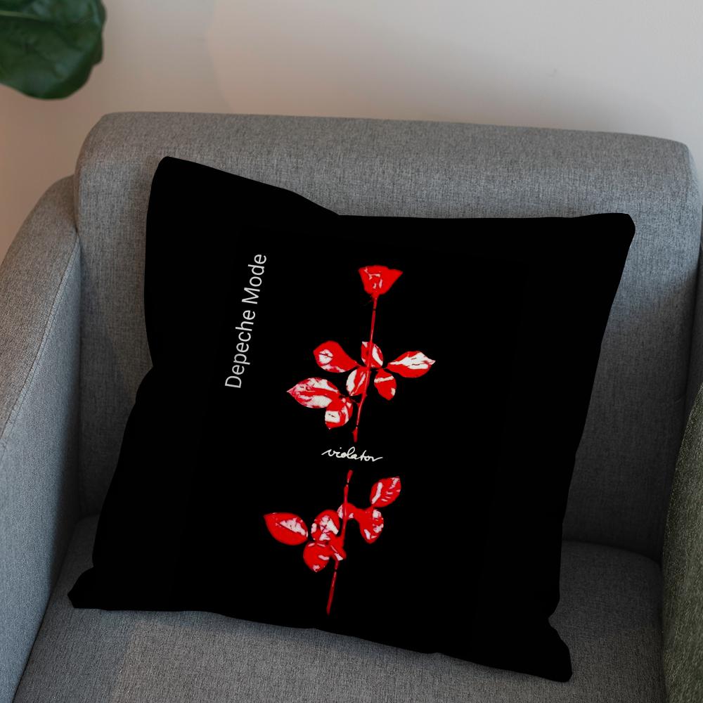 Band DDepeche Mode Pillow Case For Car Sofa Decorative Home Doublesided Print Plush Square Throw Pillow Cushion Cover