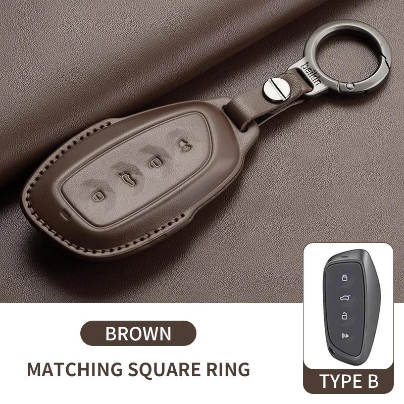Interior Mouldings Car Key Case Cover Shell For Great Wall Haval 2022 Key Holder New Harvard Beast Cool Dog Car-Styling Keychain