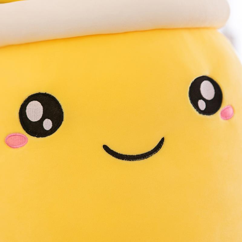 New milk tea cup doll plush toy stall doll rag doll children throw pillow holiday gift