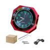 All Weather Resistant Motorcycle Dashboard Gauge Time Display Device Metal Octagonal Clock Simple Installation Design