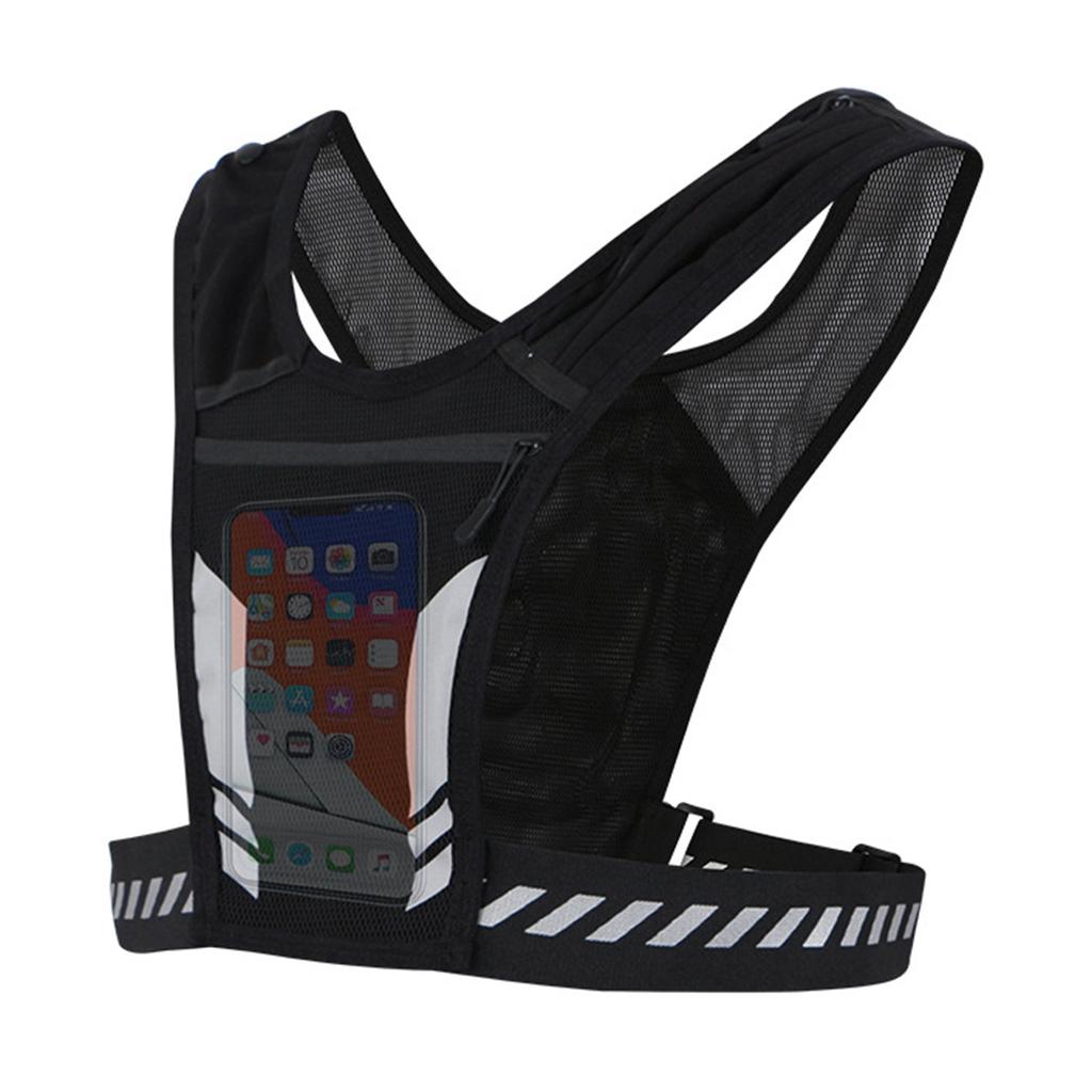 Ultra Light Running Vest with Phone Pocket Water Bottle Holder Breathable Hydration Pack for Outdoor Cycling Hiking Trail