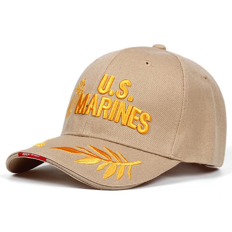 Outdoor Baseball Cap US MARINES Embroidered Baseball Cap, Marine Corps Baseball Cap, Military Camouflage Cap