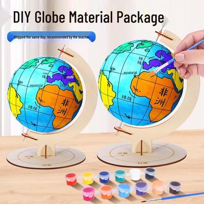 DIY Schaumstoff-Globus Modellbausatz für Schüler - Geografie-Werkzeug