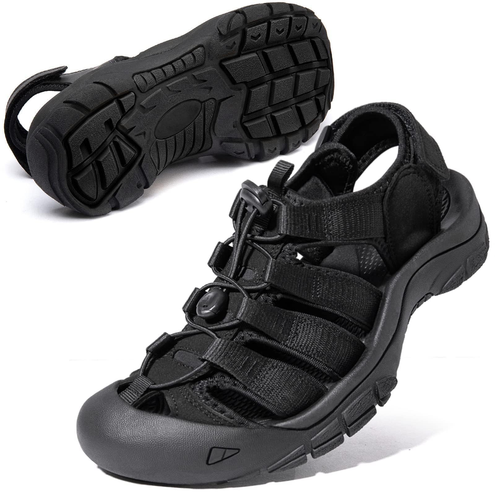 

MERPHINE Summer Leisure and Sports Camping Popular Sports Sandals with Toe Outdoor Wear for Amphibious and the Size Men s Sandals, Sandals, Shoes, чёрный