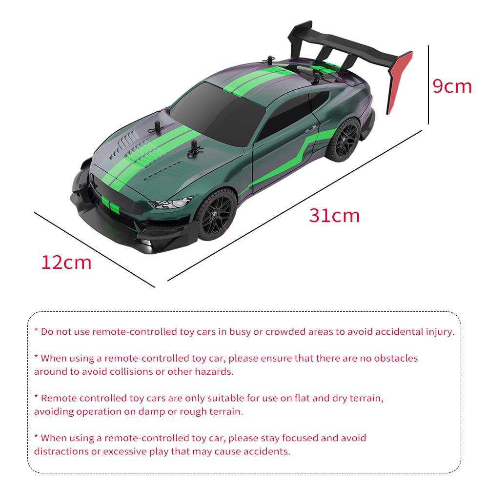 Remote Control Car Racing Drifting Car 40km/h 4WD High Speed Racing Car Kids Gift with 2 Battery