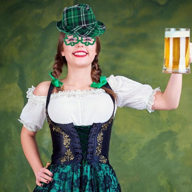 Patrick's Day Costume Accessory Irish Makeup Up Party Outfits for Men Women Halloween Cosplay Irish Festival Celebration
