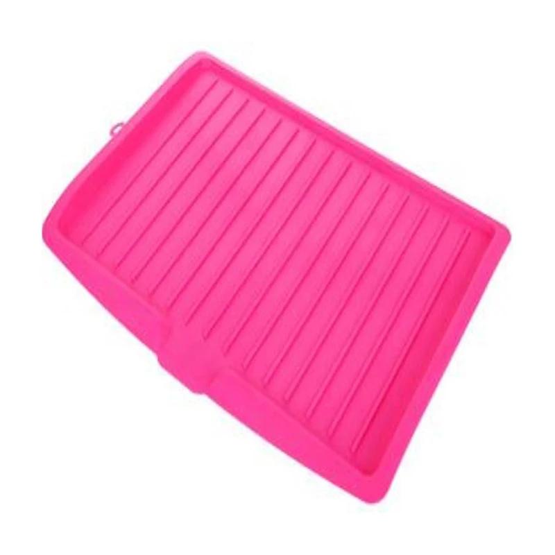 Сливная полка кухонный силиконовый лоток для сушки посуды большая сушилка для раковины органайзер для столешницы сушилка для кухонной посуды посуда красный 8516₽