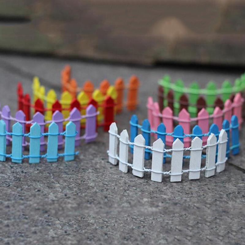 5 Stück Miniatur Kleiner Holzzaun DIY Feengarten Mikro Puppenhaus Tore Deko