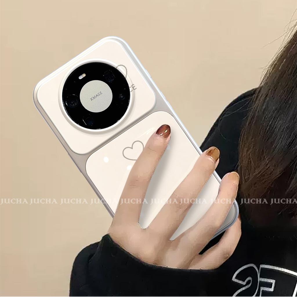 Applicable to Huawei matepro mobile phone case high-end Huawei new mate anti-drop female white love