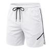 Men's Quick Dry Mesh Athletic Shorts Gym Running Workout Shorts with Zipper Pockets Breathable Elastic Waist Casual Sports Shorts for Men