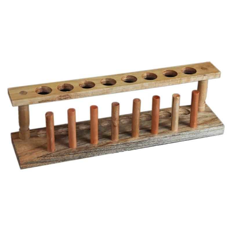

Wood Test Tube Holder 22mm Test Tube Display Stand Wood Test Tube Rack For Centrifuge Tube Dropper Pipettes Test Tube