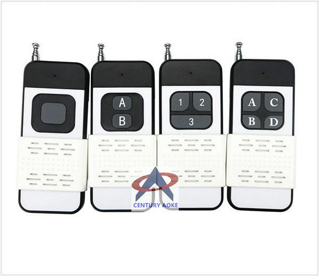 220V 4-Channel Remote Control Switch with Learning Code: Supports Jogging, Self-Locking, and Interlocking Functions for Luminaires