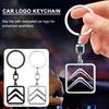 1 Pièce Porte-clés Métal Badge Porte-clés Anneaux Accessoires de Voiture Pour C1 C2 C3 C4 C5 C6 C8 C4L DS3 DS4 DS5 DS5LS DS6