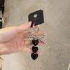 Lovely Beaded Bowknot Heart Keychain Pendant Bag Phone Pendant Women Backpack Handbag Charm Lovely Hangings Decoration