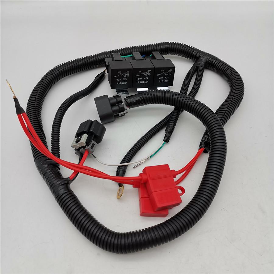 New Dual Electric Fan Upgrade Wiring Harness for 1999–2006 GM Truck ECU Control
